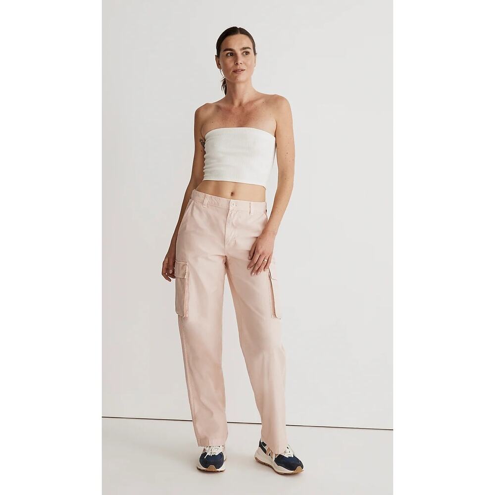 Madewell Garment-Dyed Low-Slung Straight Cargo Pants Size 30 NWT